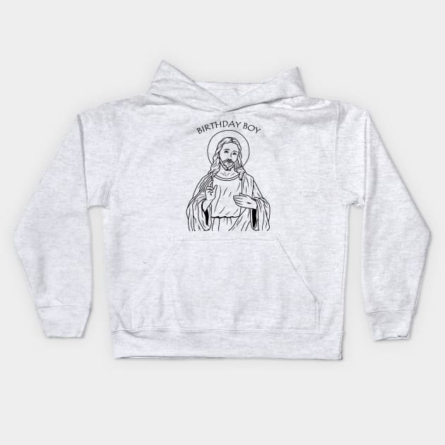 Jesus - Birthday Boy Kids Hoodie by valentinahramov